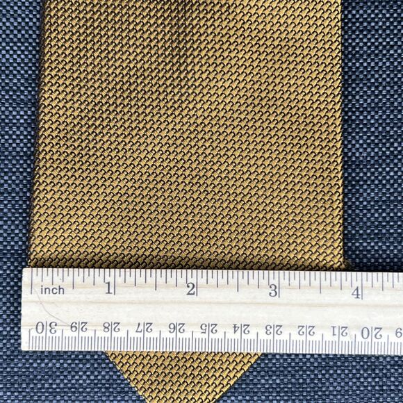 NWT Dolce & Gabbana Cravatte Mens Copper Color Silk Tie Made In Italy - Picture 8 of 9
